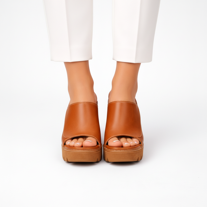 GENEVA | PLATFORM BLOCK HEEL MULE