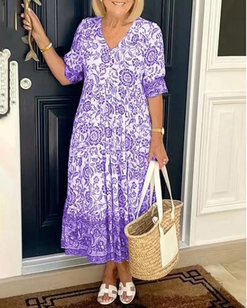 DIANE | ELEGANT AND AIRY FLORAL DRESS