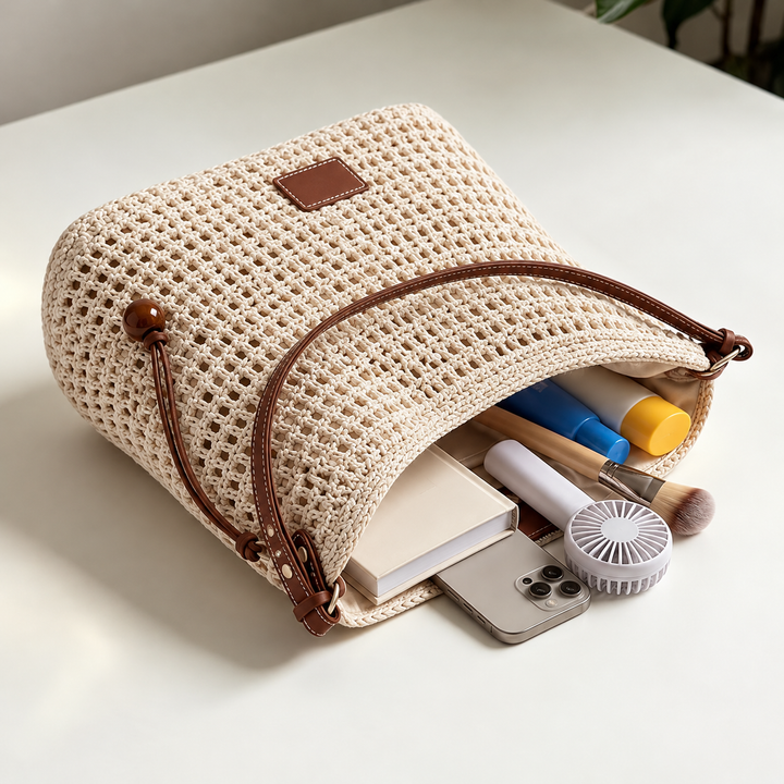 BRYONY | IVORY RIVIERA TOTE