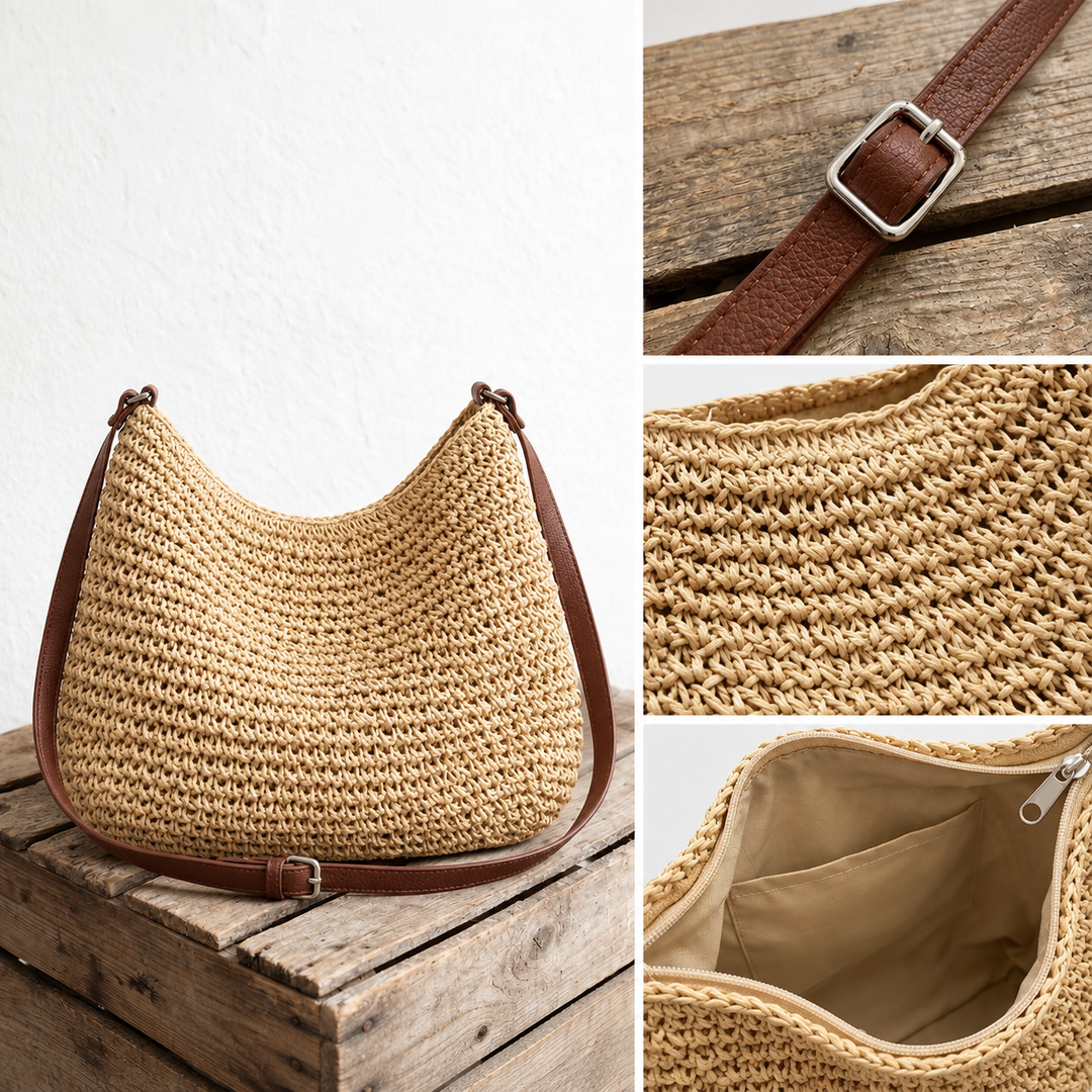 KATHY | WOVEN SHOULDER BAG