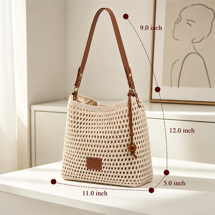 BRYONY | IVORY RIVIERA TOTE