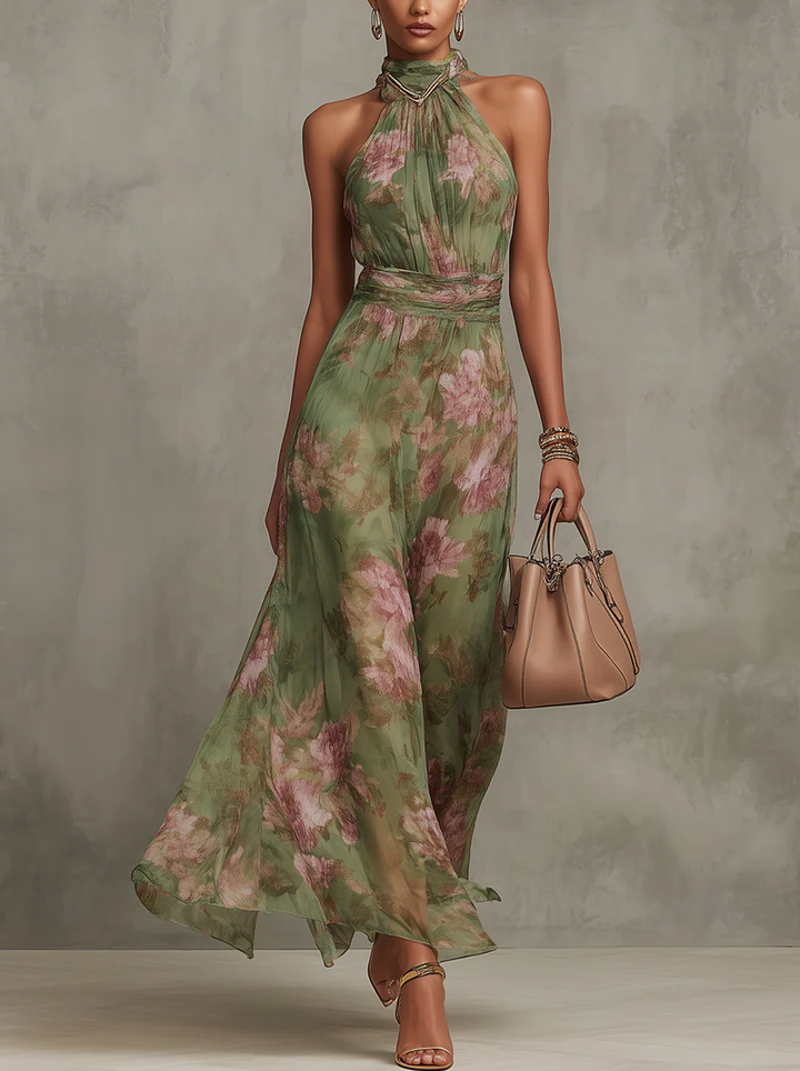 AUDREY | ELEGANT FLORAL SUMMER DRESS