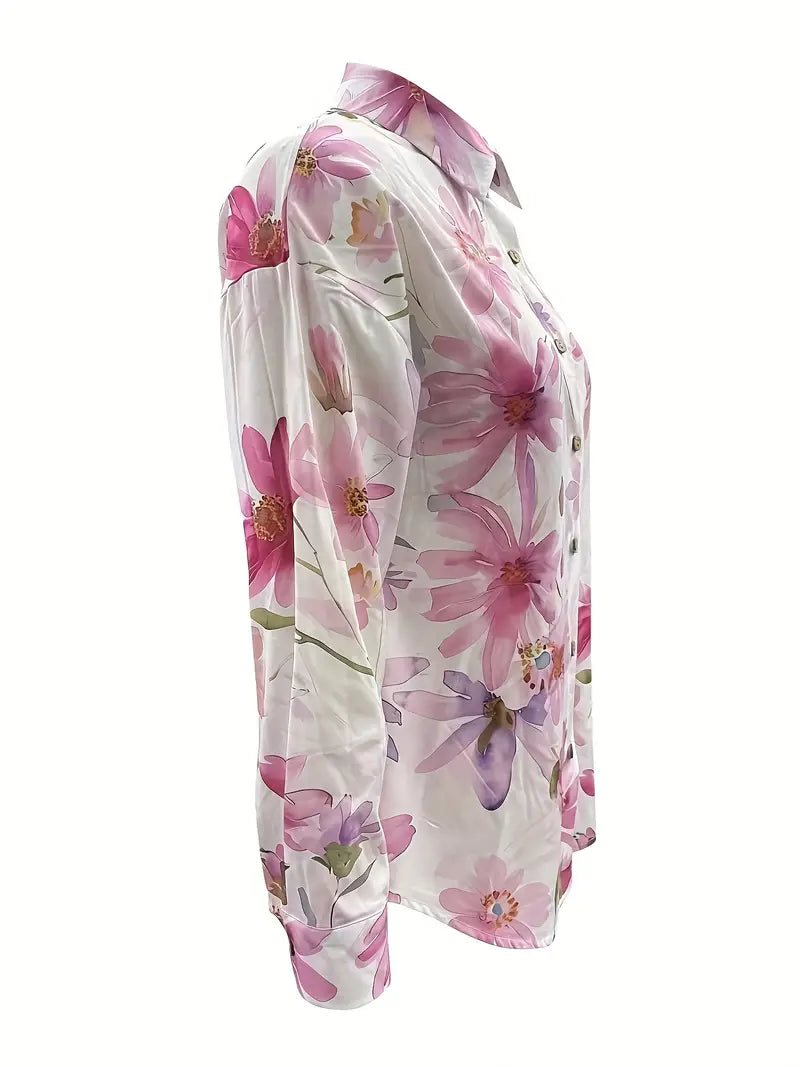LORENA | LIGHTWEIGHT SUMMER FLORAL BLOUSE