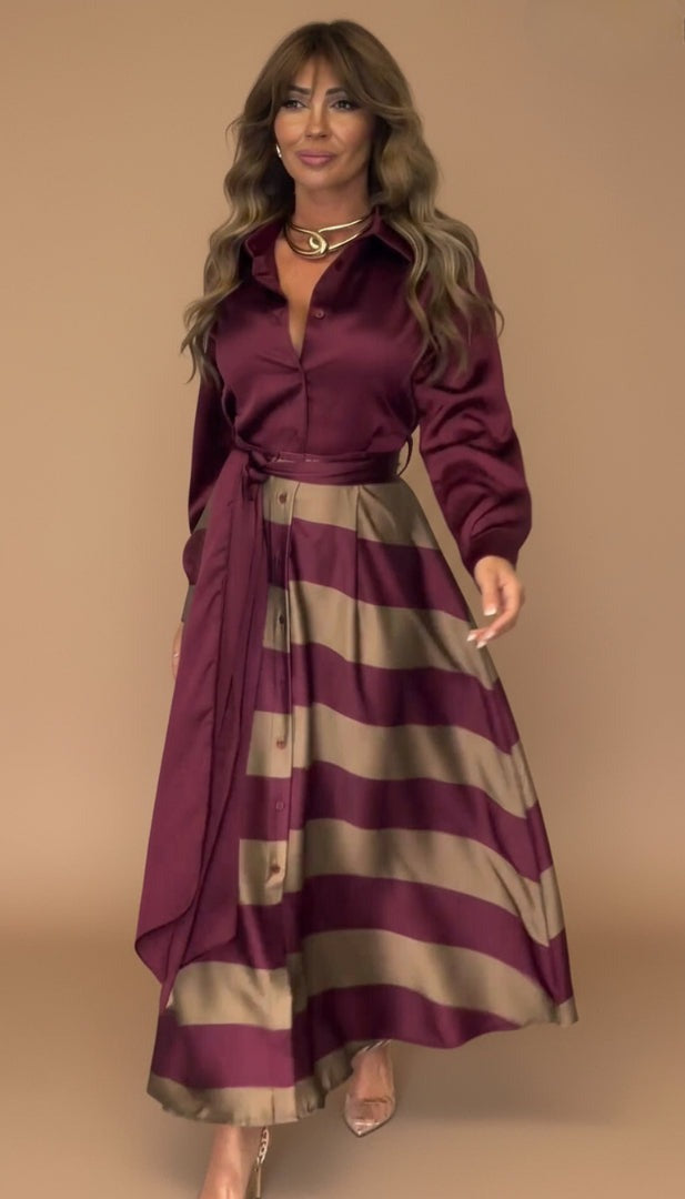 MILA | STRIPED MAXI DRESS