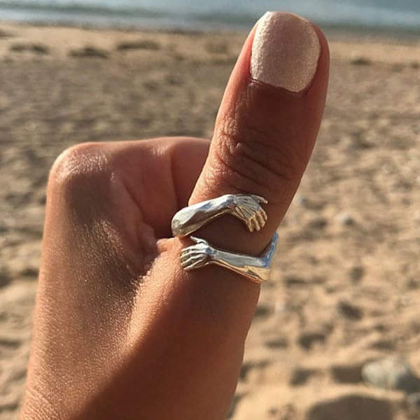 SOPHIA | SILVER ADJUSTABLE HUG RING