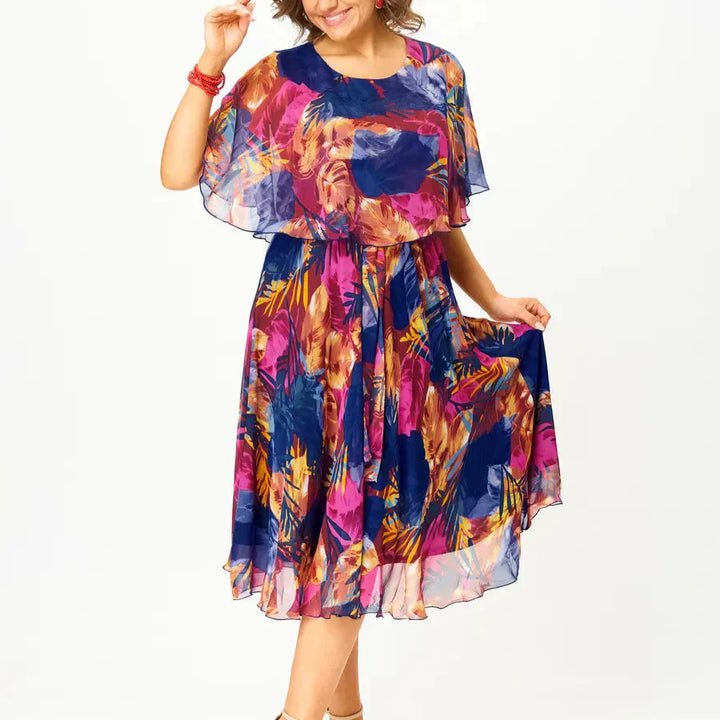 JUNE | COMFORTABLE PLUS SIZE CHIFFON DRESS
