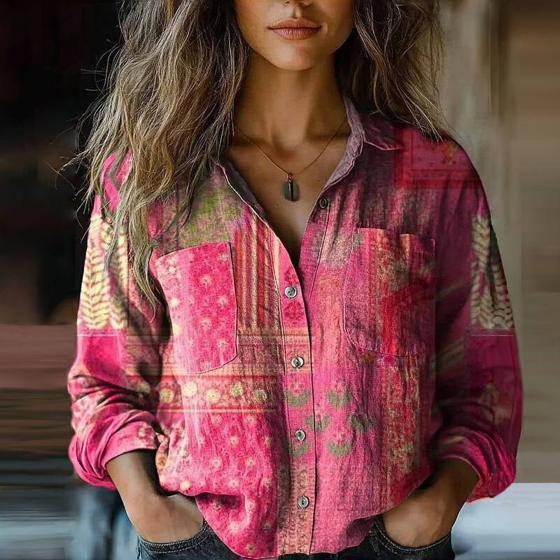 OLIVIA | VINTAGE PRINTED BLOUSE
