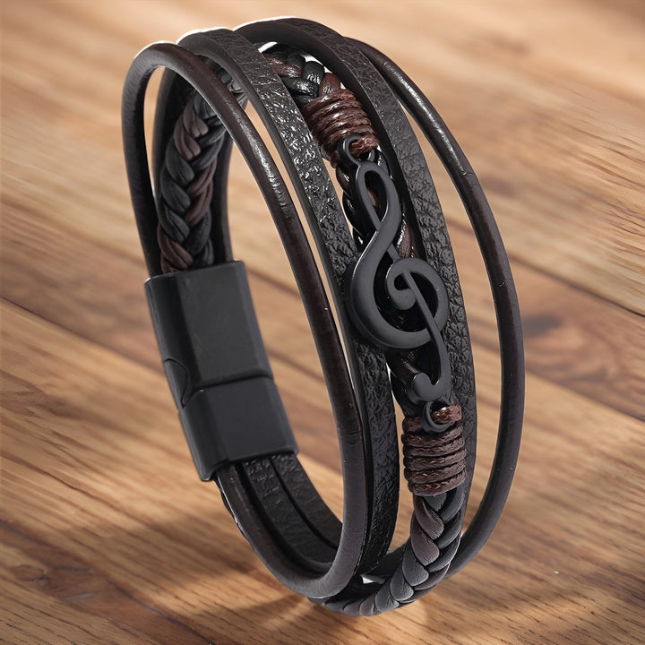 ROXANNE | LEATHER BRACELET FOR MUSIC LOVERS