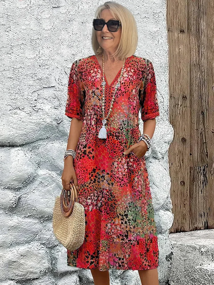 DARLENE | VIBRANT MIDI DRESS