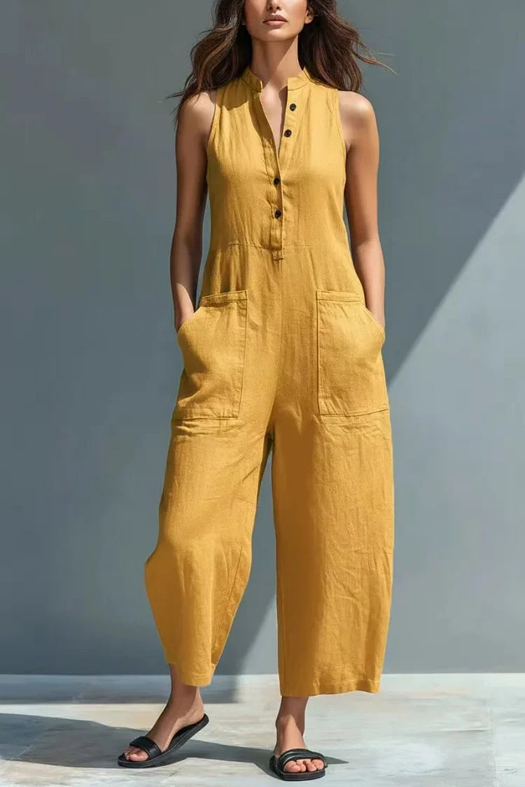CHERYL | ELEGANT LINEN JUMPSUIT
