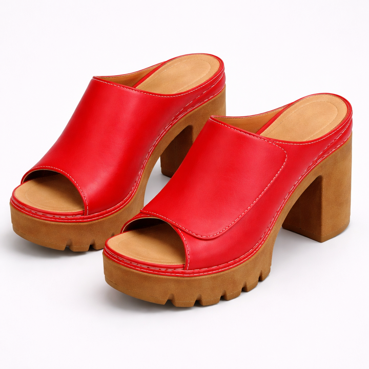 GENEVA | PLATFORM BLOCK HEEL MULE