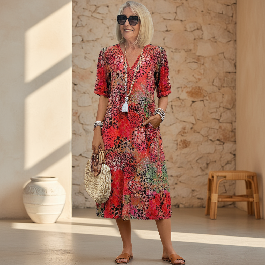 DARLENE | VIBRANT MIDI DRESS