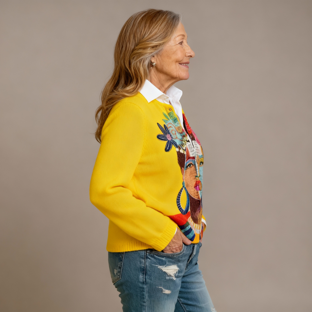 BREANNA | ART PRINTED CARDIGAN
