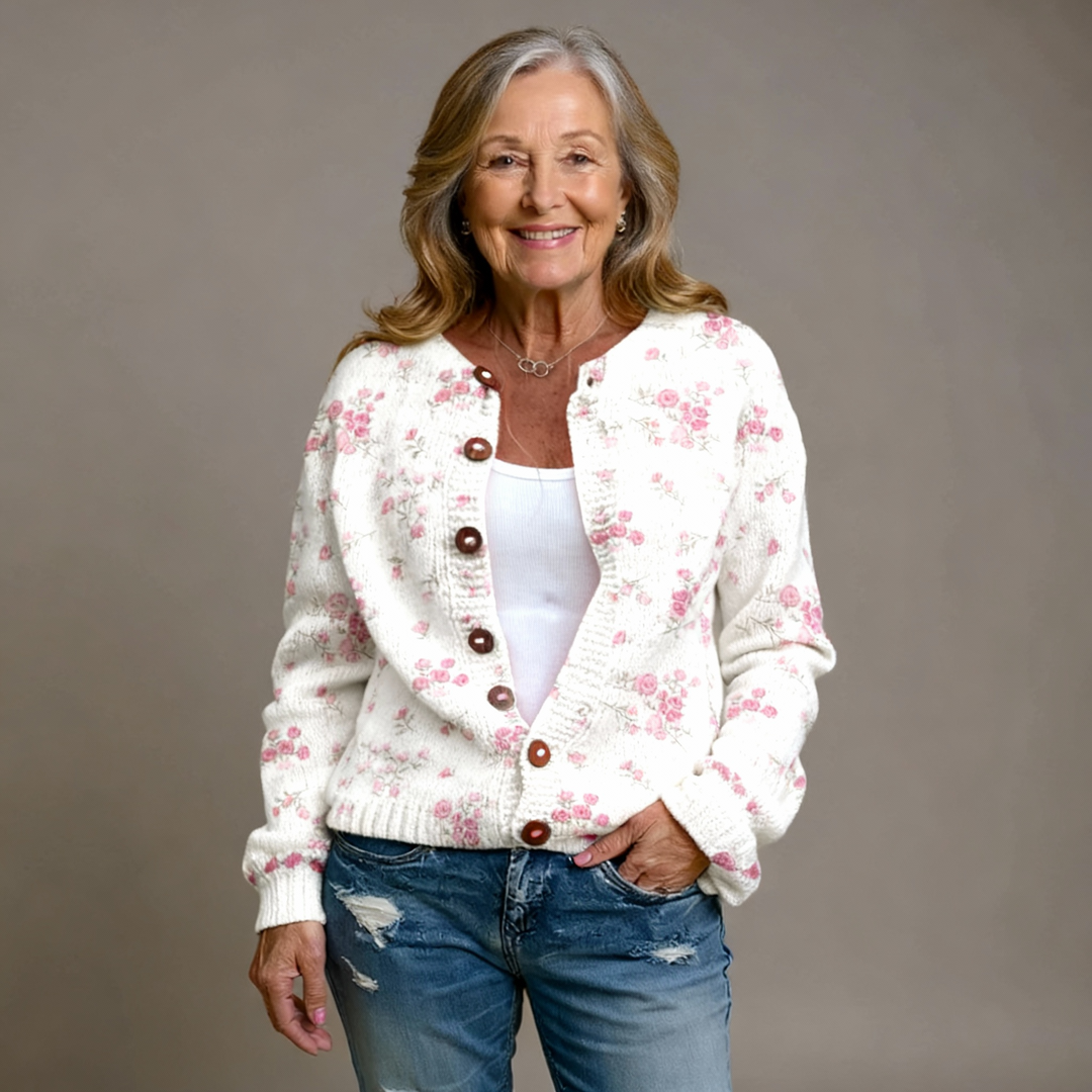 HAZEL | PINK ROSE CARDIGAN