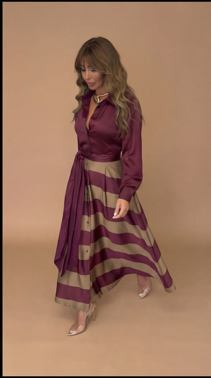 MILA | STRIPED MAXI DRESS