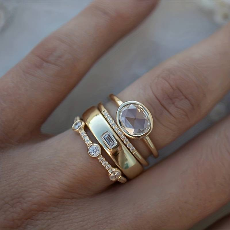OLIVIA | CLASSIC GOLD AND ZIRCONIA RING COLLECTION