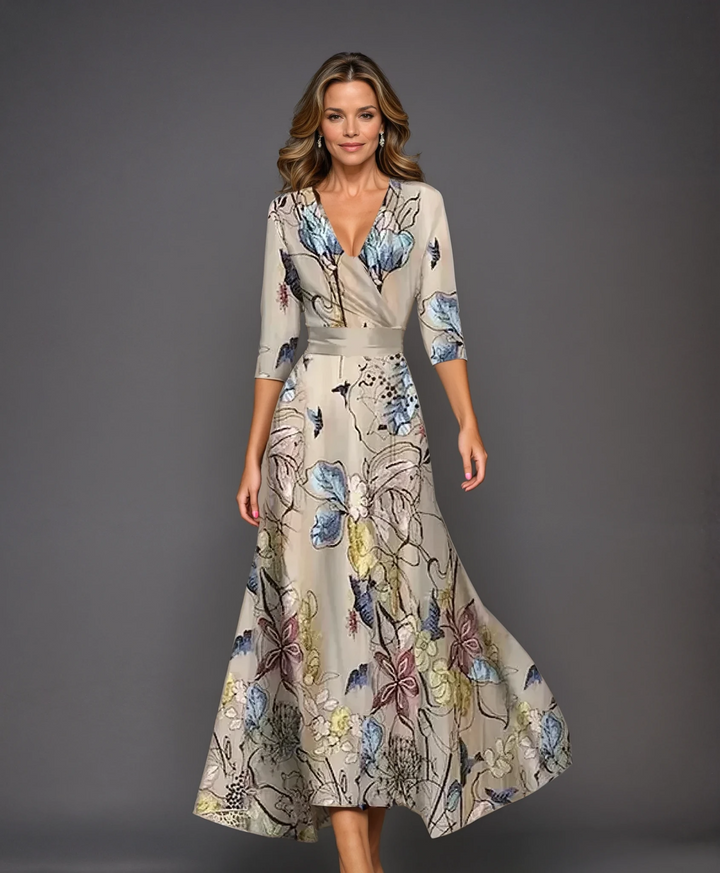 ARIA | CHIC DRESS WITH FLORAL PRINT