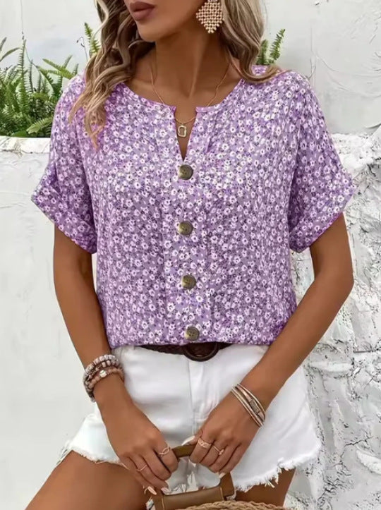 FLORA | ELEGANT SUMMER FLORAL TOP