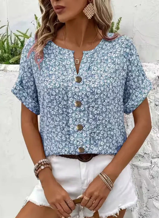 FLORA | ELEGANT SUMMER FLORAL TOP