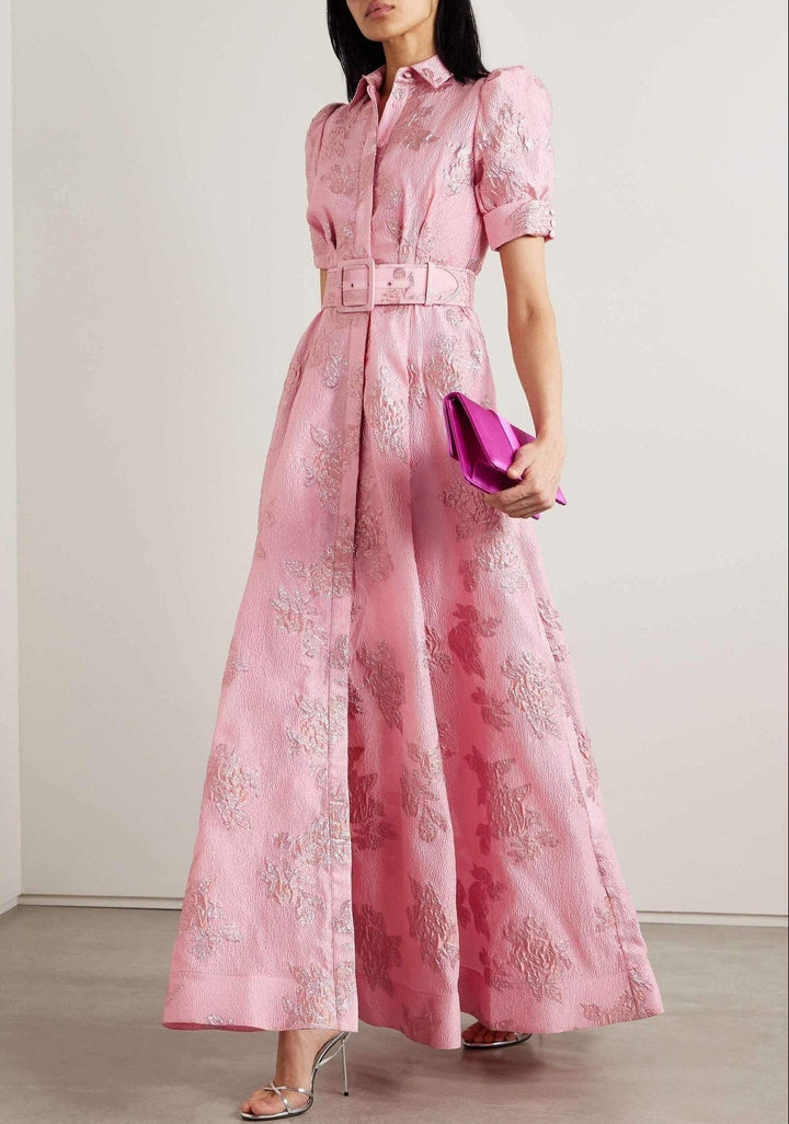ARIA | DRESS WITH SHORT PUFF SLEEVES