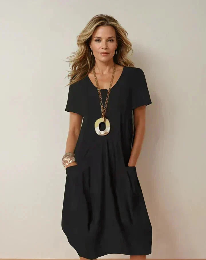 ORIANE | POCKET COCOON DRESS