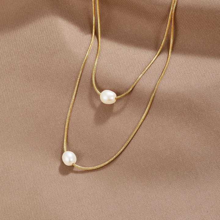 BRIONY | SOPHISTICATED LAYERED PEARL NECKLACE