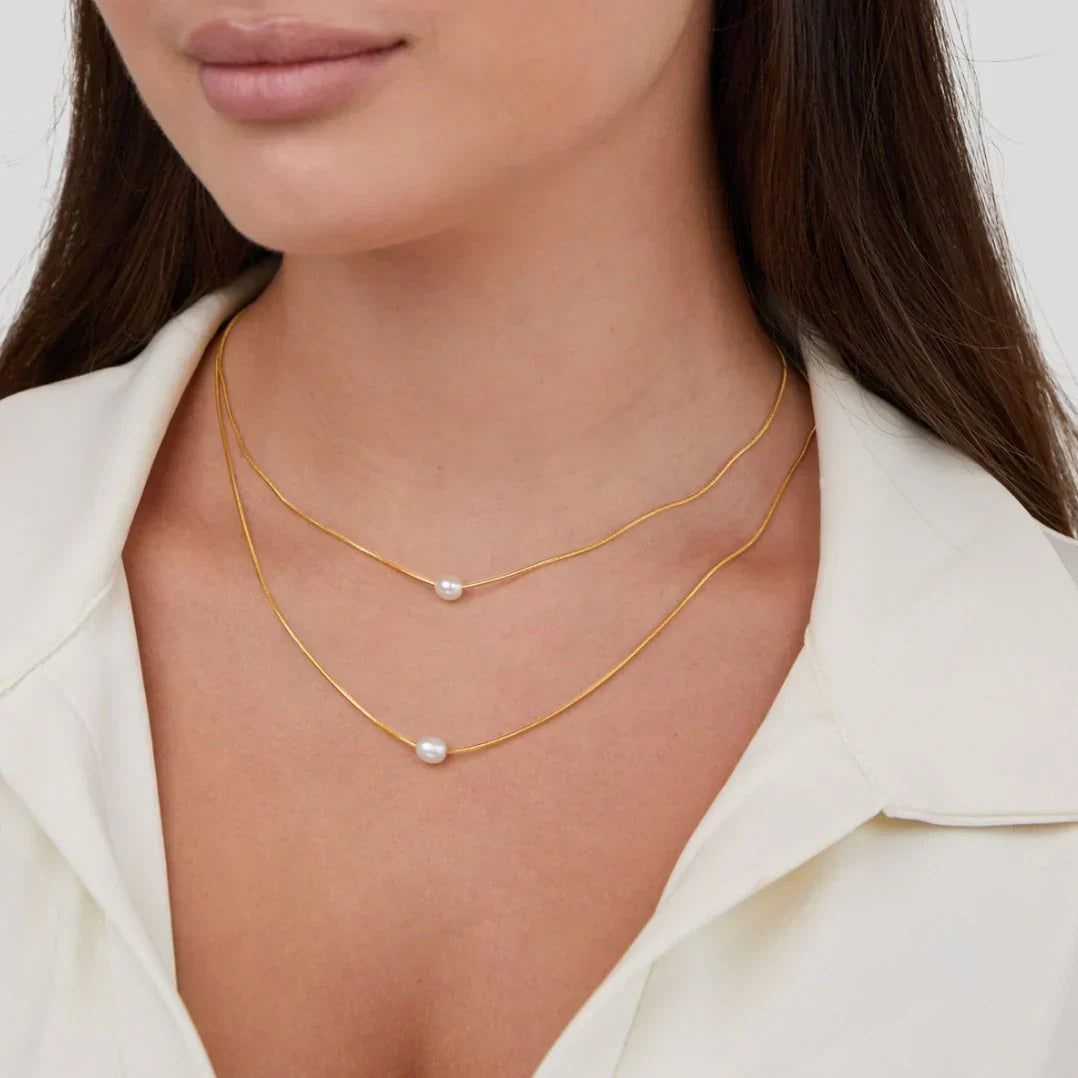 BRIONY | SOPHISTICATED LAYERED PEARL NECKLACE