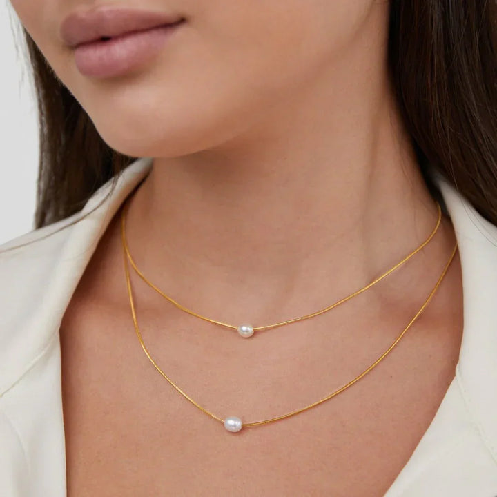 BRIONY | SOPHISTICATED LAYERED PEARL NECKLACE
