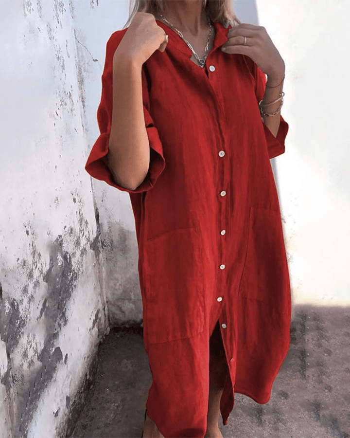 ANNA | BREEZY SHIRT DRESS