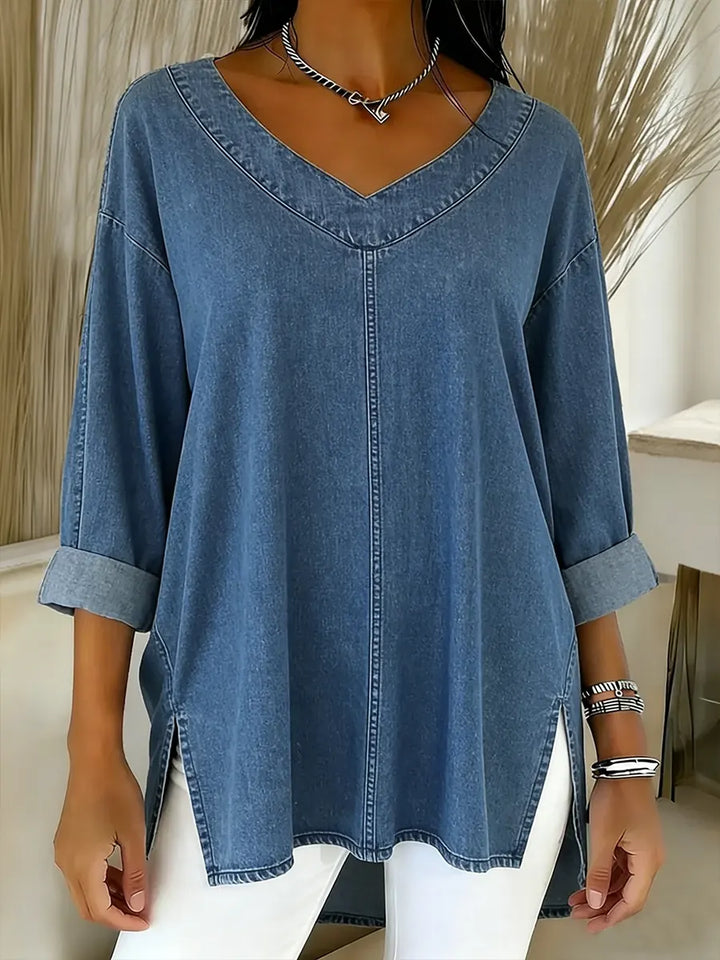 PEGGY | RELAXED V-NECK TOP