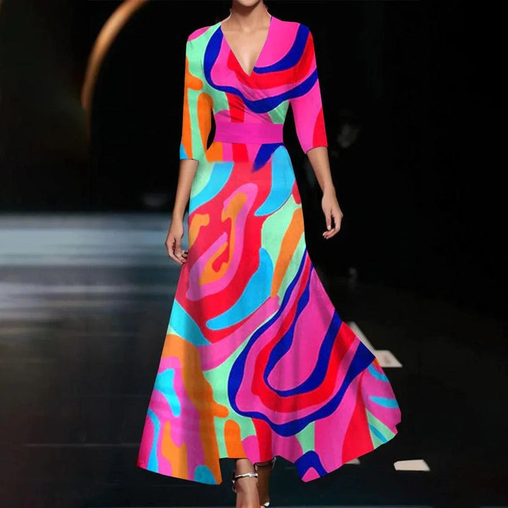 ARIA | CHIC DRESS WITH FLORAL PRINT