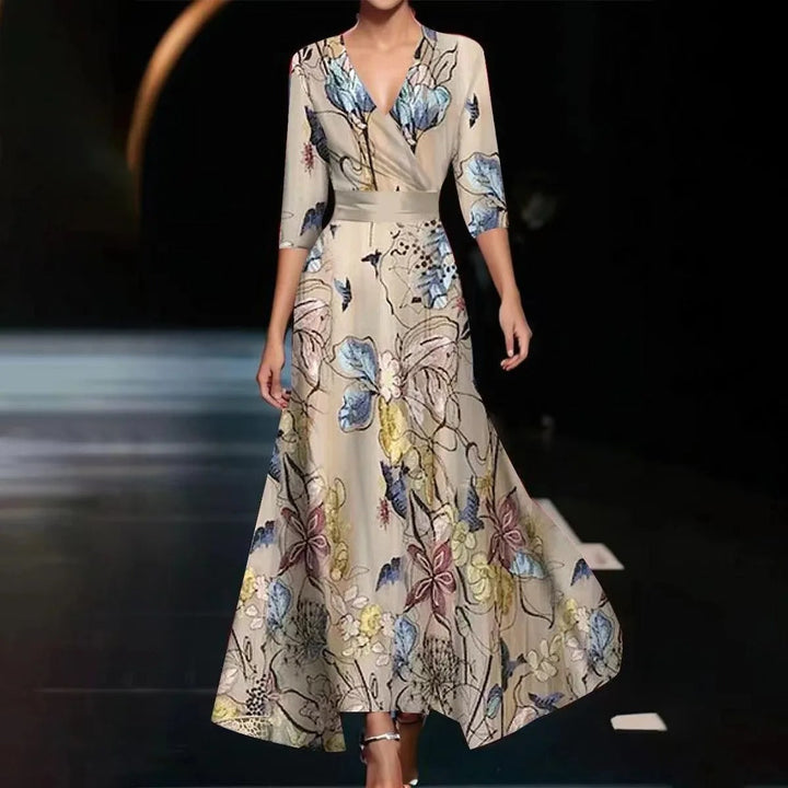 ARIA | CHIC DRESS WITH FLORAL PRINT