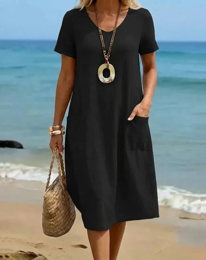 ORIANE | POCKET COCOON DRESS