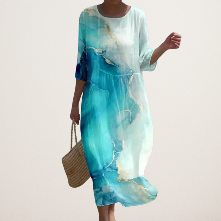 CLARICE | ELEGANT DRESS WITH TUMMY COVERAGE